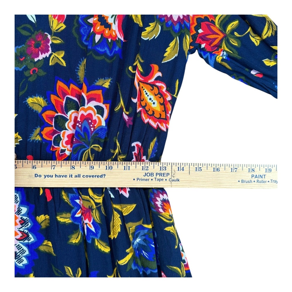 Old Navy NWT Women's S Small Boho Floral Dress Peasant Gypsy Swing Midi - Picture 9 of 15